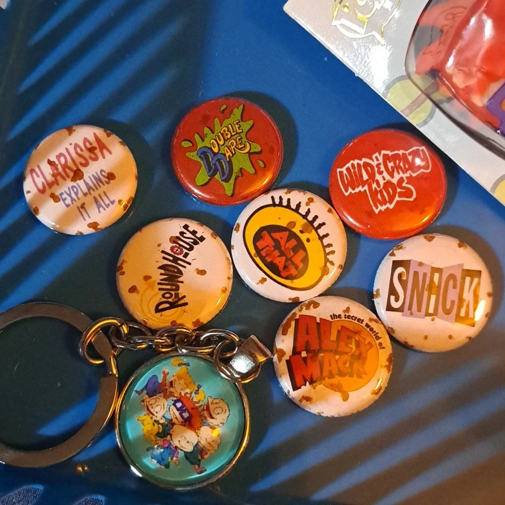 Nickelodeon keychain pins Funko Pop Rugrats Limited Edition Chuckie Lip Gloss
